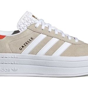 Adidas Gazelle Beige and White Sneakers